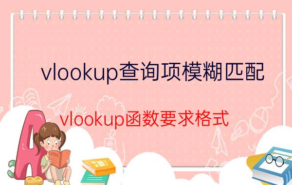 vlookup查询项模糊匹配 vlookup函数要求格式？